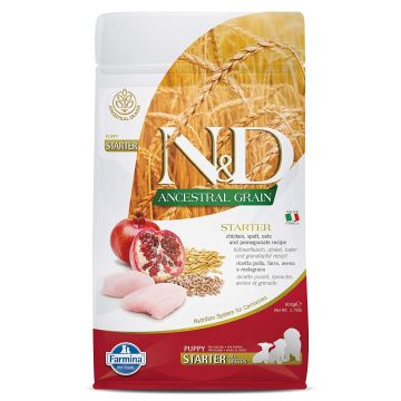 Farmina N&D Ancestral Grain Chicken and Pomegranate Starter Puppy Dry Food - 800 g
