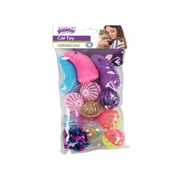 Pawise Ball & Mice Value Pack Cat Toys  - 13 pcs