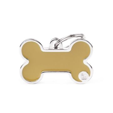 MyFamily Bone Basic Handmade Pet Tag - Cappuccino