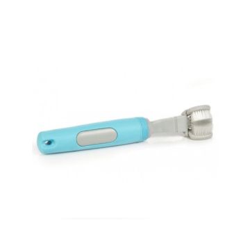 Beeztees Pla 3-Way Dog Toothbrush Blue/Grey