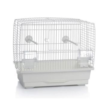 Beeztees Small Bird Cage Natalia 1, White 40L x 25W x 35H cm