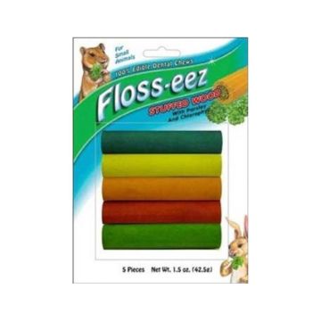 Brown's Floss-eez Round Stuffed Wood Chews-1.5oz