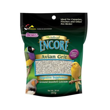 Brown's Fortified Avian GritPlus Finches & Canaries - 20 oz