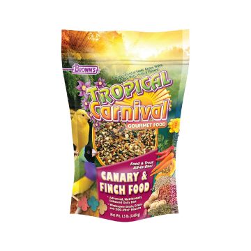 Brown's Tropical Carnival Canary & Finch Food - 1.5 lb