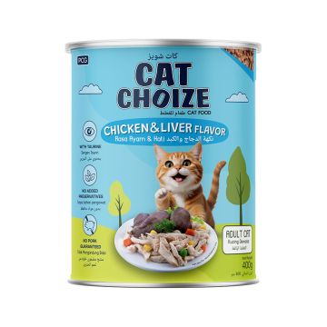 Cat's Choize Chicken and Liver Adult Canned Cat Food - 400 g