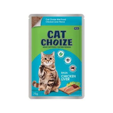 Cat's Choize Chicken Liver Adult Cat Food Pouch - 75 g