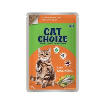 Cat's Choize Mackerel Adult Cat Food Pouch - 75 g