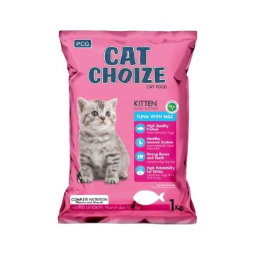 Cat's Choize Tuna Dry Kitten Food - 1 Kg - Pack of 20