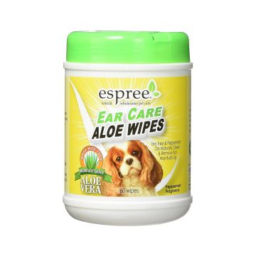 Espree Ear Care Aloe Wipes - 60 wipes 