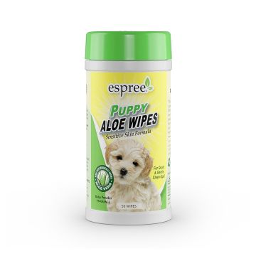 Espree Puppy Aloe Wipes - 50 Counts