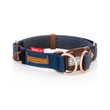 EzyDog Denim Double Up Dog Collar