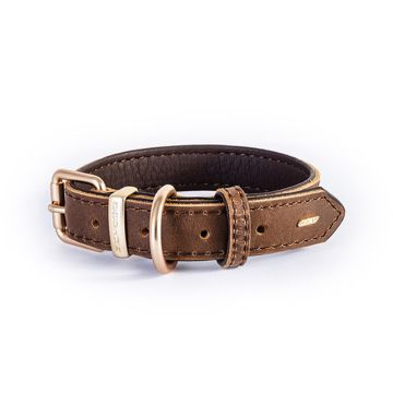 EzyDog Oxford Leather Classic Collar - Brown