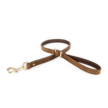 EzyDog Oxford Leather Classic Leash - Brown