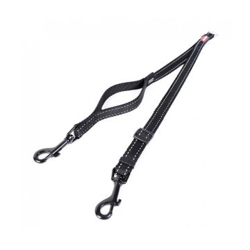 EzyDog Soft Touch Coupler Leash for Dog - Black