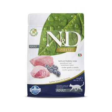 Farmina N&D Lamb and Blueberry Adult Dry Cat Food - 300g