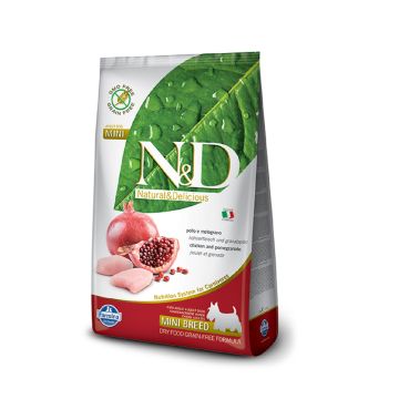 Farmina N&D Chicken & Pomegranate Adult Mini Dry Dog Food - 7Kg