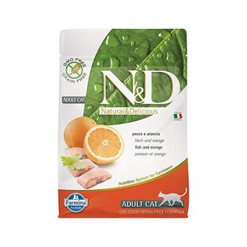 Farmina N&D Fish & Orange Grain Free Adult Dry Cat Food - 300g