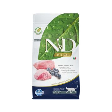 Farmina N&D Prime Lamb and Blueberry Adult Dry Cat Food