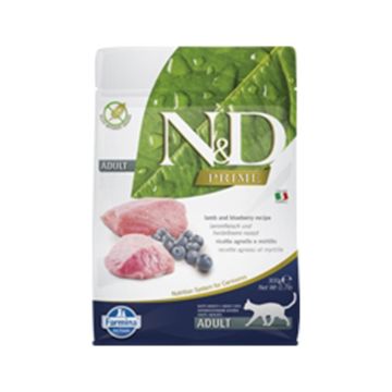 Farmina N&D Lamb and Blueberry Adult Dry Cat Food - 300g