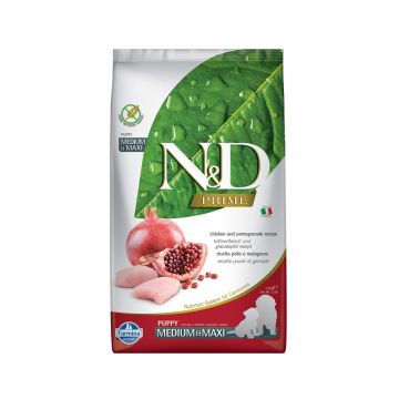 Farmina N&D Prime Chicken and Pomegranate Medium and Maxi Dry Puppy Food - 2.5 Kg