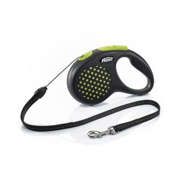 Flexi Color Dots 5 m Cord Dog Leash - Small - Green