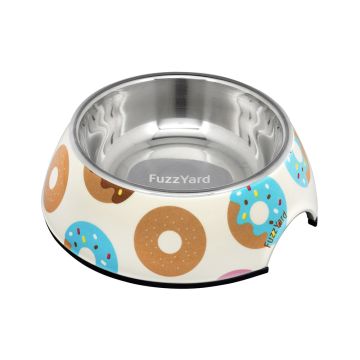 FuzzYard Go Nuts For Donuts Melamine Dog Bowl - Large
