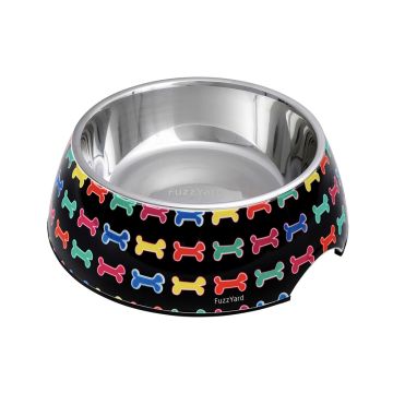 FuzzYard Jelly Bones Melamine Dog Bowl - Small