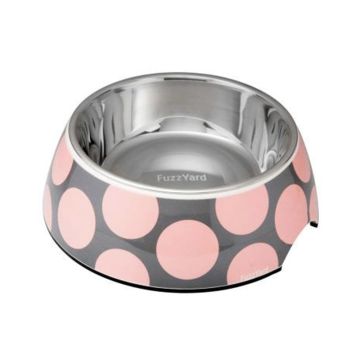 FuzzYard Pet Bowl Bubblelicious Pink Melamine