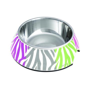 FuzzYard Street Cat - Melamine Bowl Multi Stripe - Small