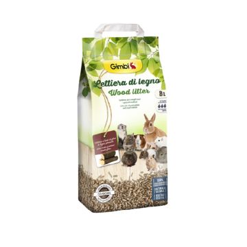 Gimbi Wooden Sand Small Animals Litter - 8 liters