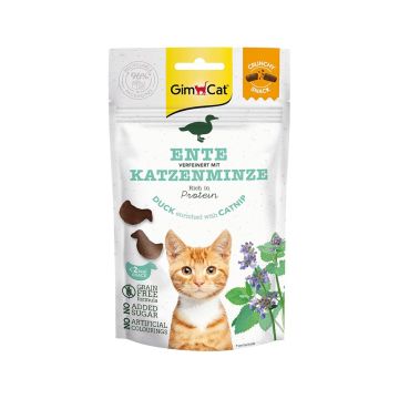 GimCat Crunchy Snacks Duck with Catnip Cat Treats - 50 g