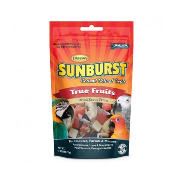 Higgins Sunburst True Fruits Gourmet Natural Treats for Bird - 5 Oz