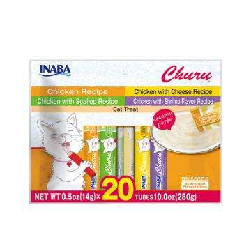 Inaba Churu Chicken Variety Bag Cat Treat - 14g x 20 Tubes