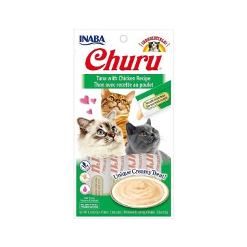 Inaba Churu Tuna With Chicken Recipe Cat Treat - 56g