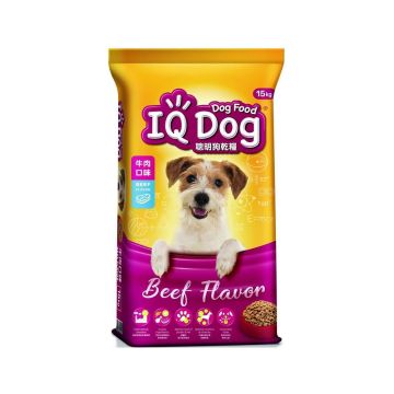 IQ Dog Adult Dog Beef Dry Dog Food - 15 Kg
