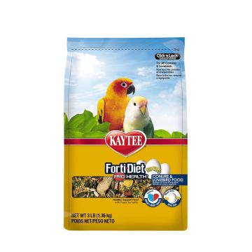 Kaytee Forti-Diet Pro Health Egg-Cite! Conure & Lovebird Food - 3 lbs
