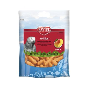 Kaytee Yo Dips Mango Flavoured Treats for Parrots 3.5 Oz