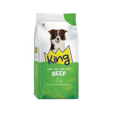 King Beef Flavored Adult Dry Dog Food - 20 Kg