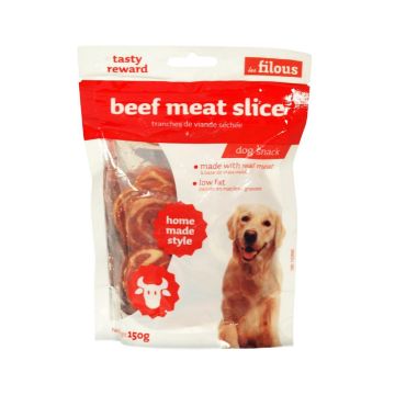 Les Filous Beef Meat Slice Dog Treat - 150 g
