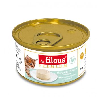 Les Filous Complete Chicken Mousse Canned Kitten Food - 85 g