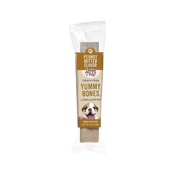 Loving Pets Yummy Bones Peanut Butter Flavour Dog Treat