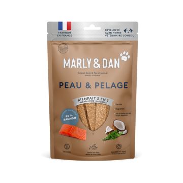 Marly and Dan Skin and Coat Jerky Dog Treats - 80 g