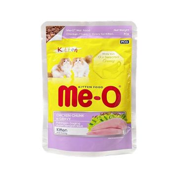 Me-O Chicken Chunks in Gravy Kitten Food Pouch - 80 g