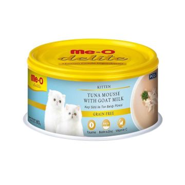 Me-O Delite Canned Tuna Mousse with Goat Milk for Kitten - 80 g