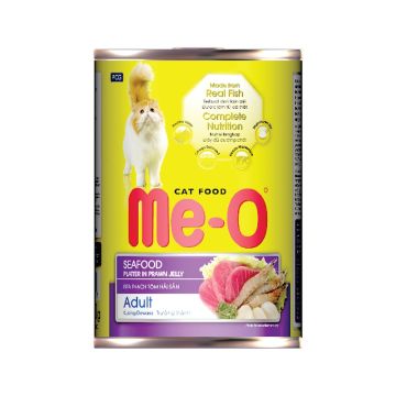 Me-O Seafood Platter In Prawn Jelly Adult Canned Cat Food - 400 g