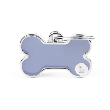 MyFamily Handmade Bone Pet Tag - Small - Lilac