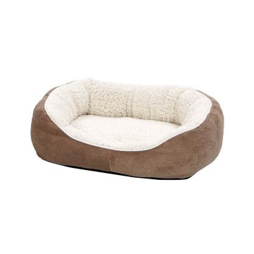 Midwest Cuddle Bed for Cats & Dogs - Taupe - 22L x 19.5W x 7.5H inch