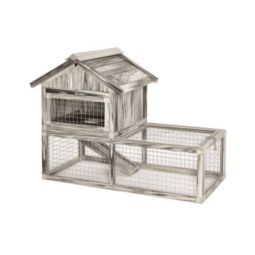 Midwest Hoppity Habitat Rabbit Hutch - 53L x 26W x 39H cm