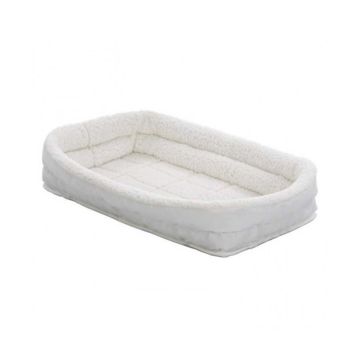 MidWest QuietTime Deluxe Fleece Double Bolster Crate Bed