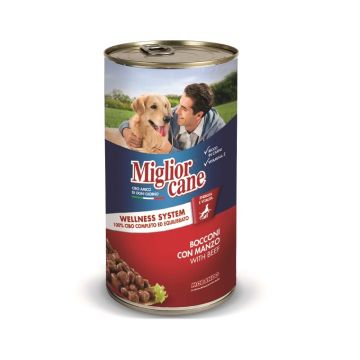 Miglior Cane Chunks Beef Canned Dog Food - 1250g Pack of 12